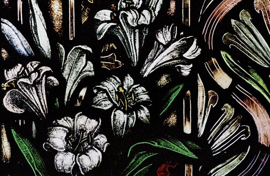 stained glass lilies